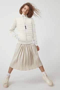 Chamarras Canada Goose Niños Outlet - HyBridge Chaqueta De Plumas Blancos WI8476530